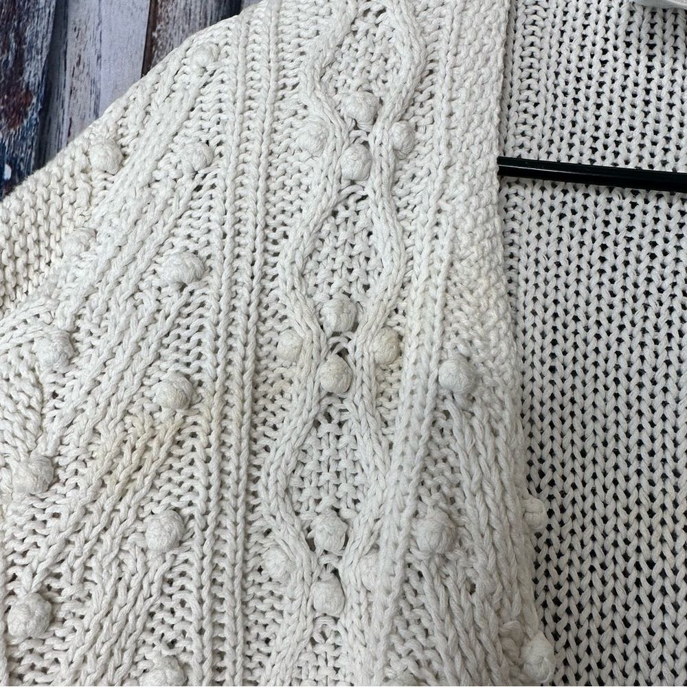 Beldoch Popper Vintage Women's Cream Cardigan Sweater Large - Picture 4 of 4